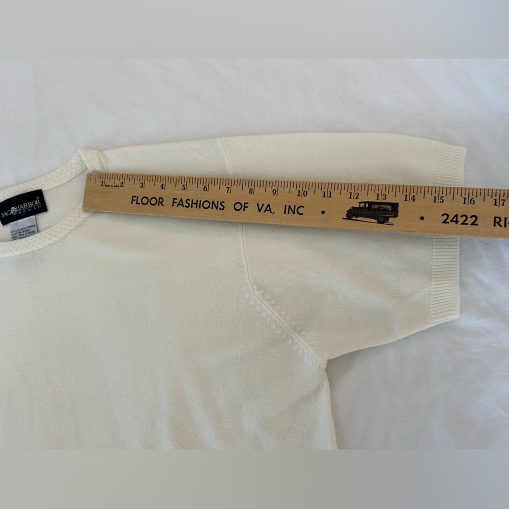 Sag Harbor Ivory Knit Top - Picture 7 of 12
